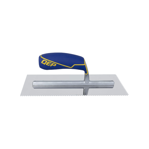 QEP Comfort Grip Stainless Steel V-Notch Trowel