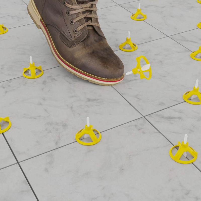 QEP LASH 360 Tile Leveling System Caps Removal