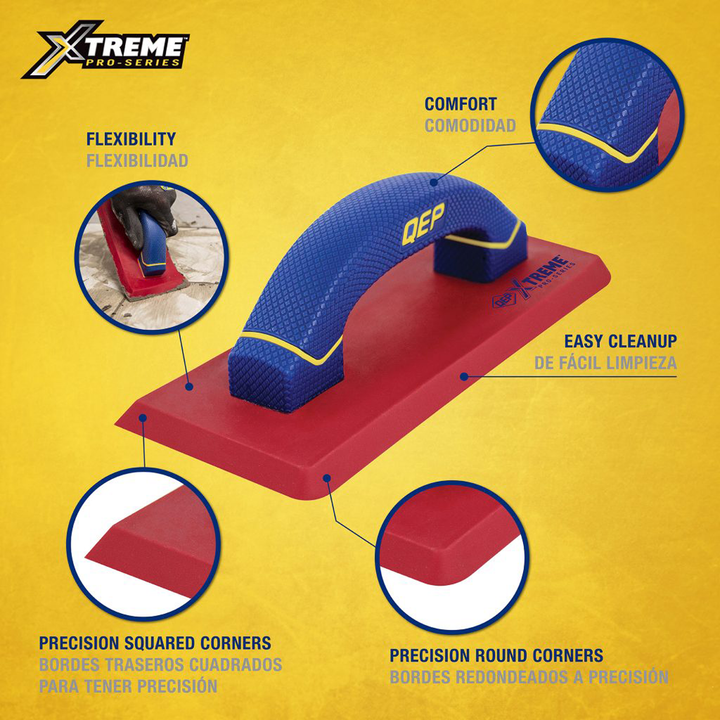 QEP Xtreme Stone Grout Float Features