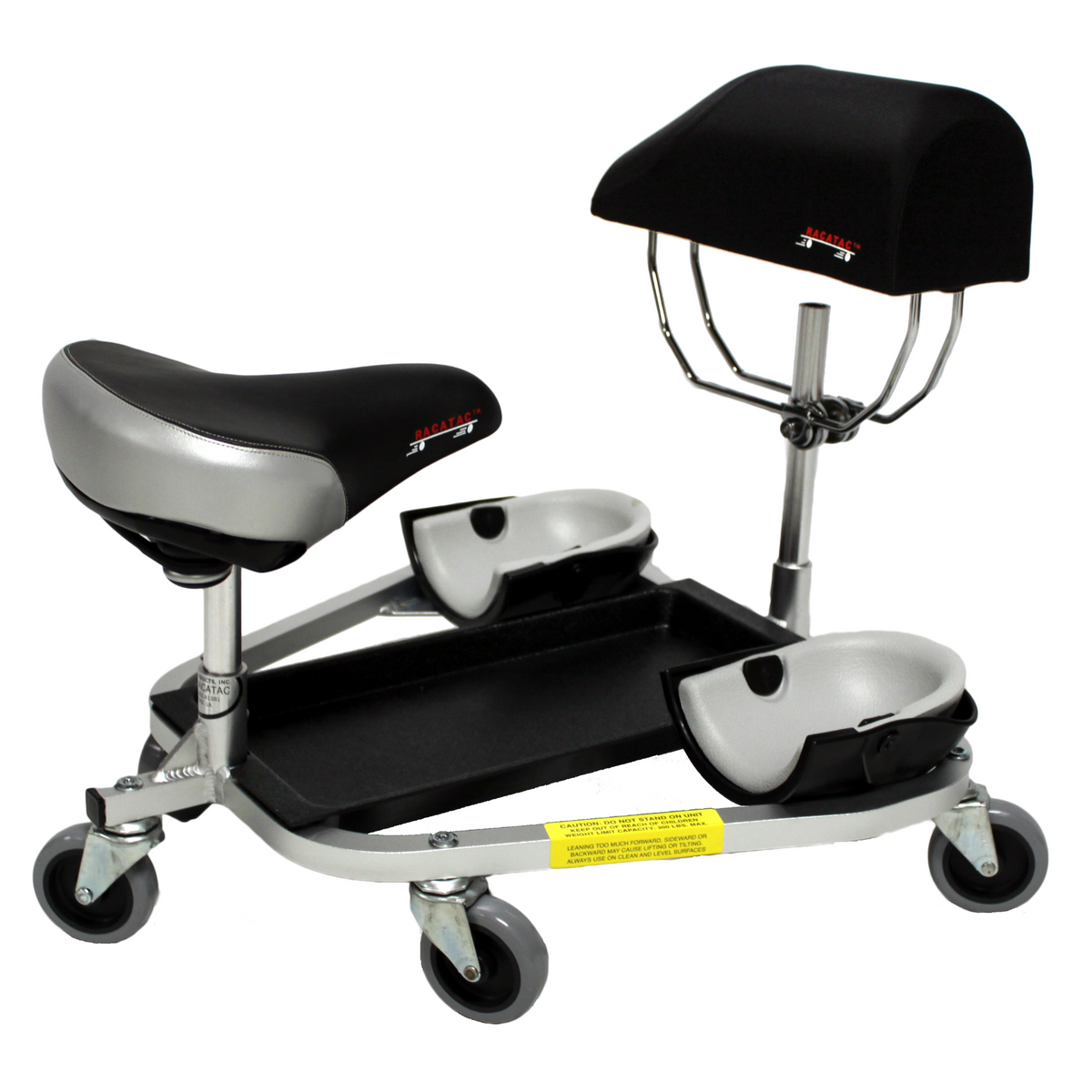 RACATAC Kneeling Sitting Creeper with 3" Castors and Chest Support
