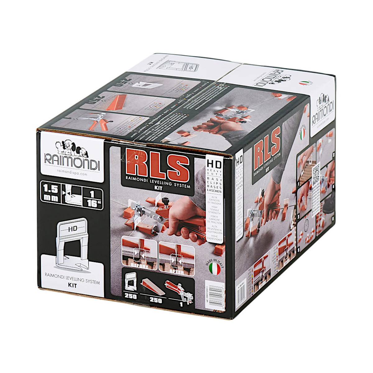 Raimondi 1/16" (1.5MM) Heavy Duty Tile Leveling System Kit Box