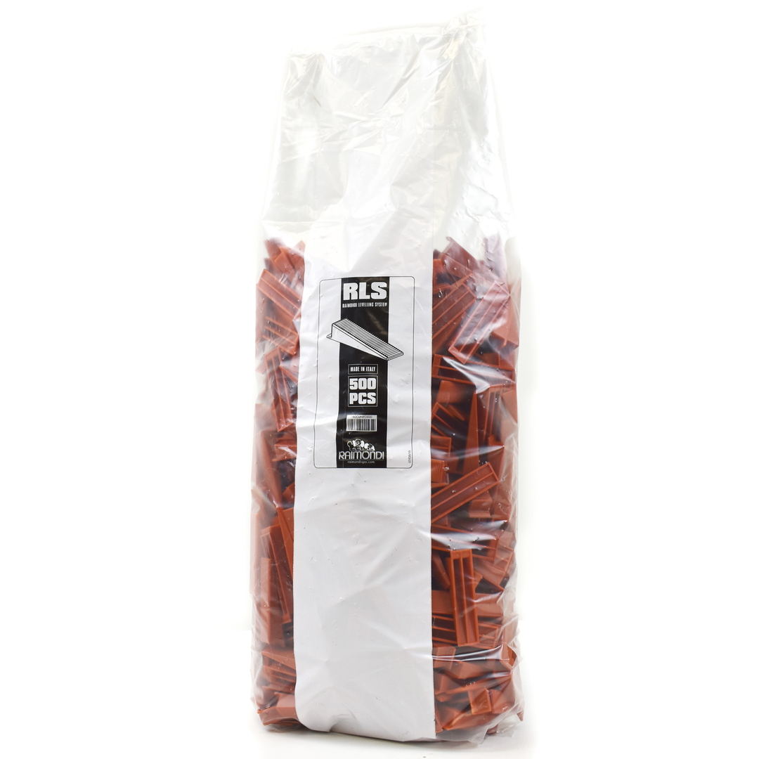 Raimondi Tile Leveling System Wedges, 500-piece bag for precise and level tile installations