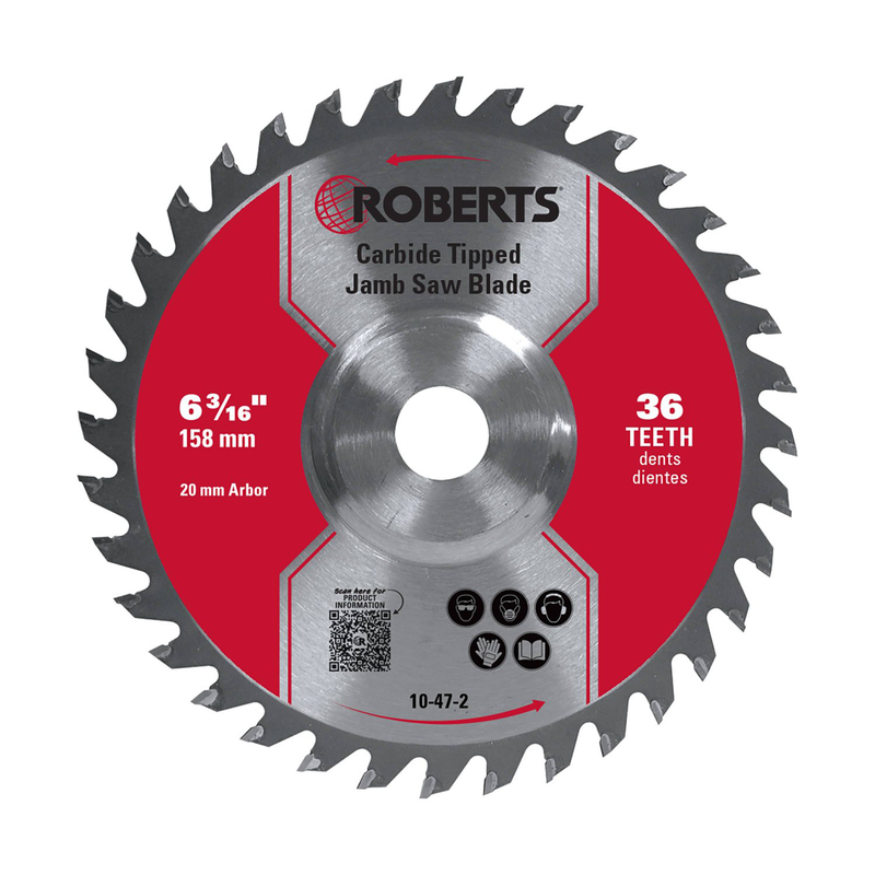 ROBERTS 6-3/16" 36-Tooth Carbide Tip Jamb Saw Blade