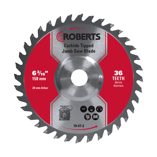 ROBERTS 6-3/16" 36-Tooth Carbide Tip Jamb Saw Blade