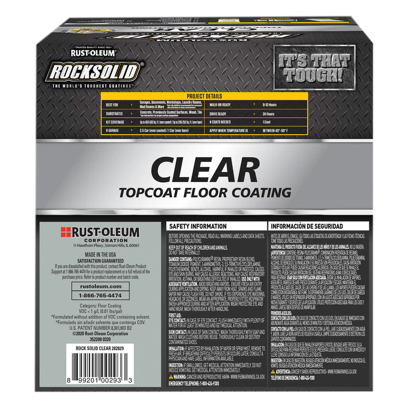 Rust-Oleum RockSolid Polycuramine Garage Gloss Clear Topcoat