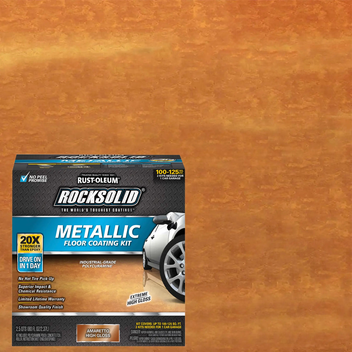 Rust-Oleum RockSolid Metallic Garage Floor Coating Kit