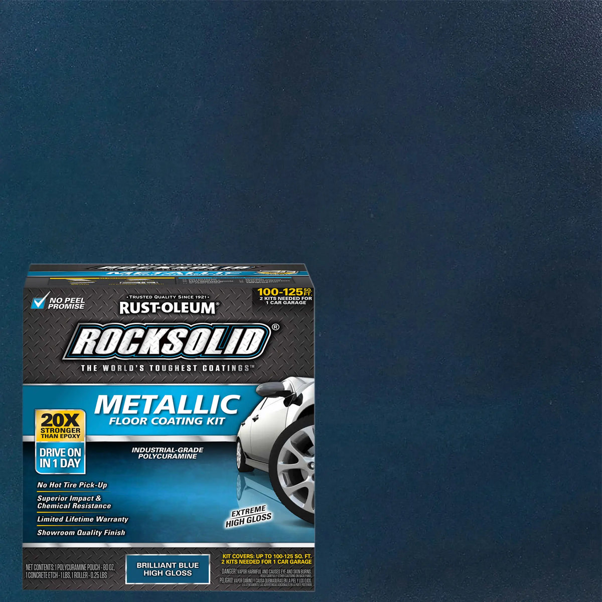 Rust-Oleum RockSolid Metallic Garage Floor Coating Kit