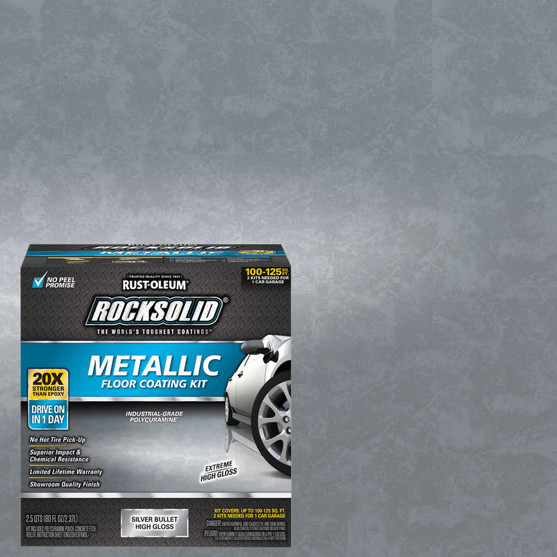 Rust-Oleum RockSolid Metallic Garage Floor Coating