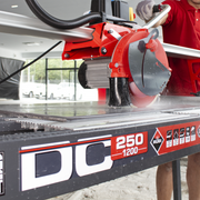 RUBI DC-250 PYTHON Electric Tile Cutter Action Shot