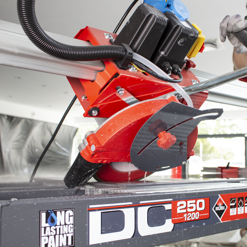 RUBI DC-250 PYTHON Electric Tile Cutter Miter Cutting