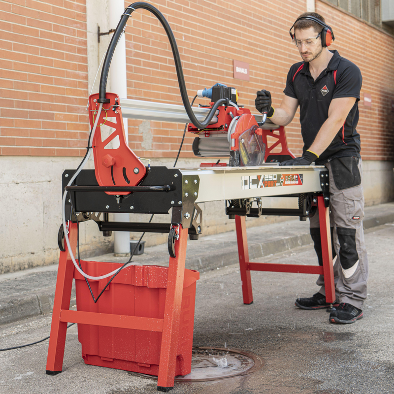RUBI DCX-250 XPERT Electric Tile Cutter Cutting Porcelain
