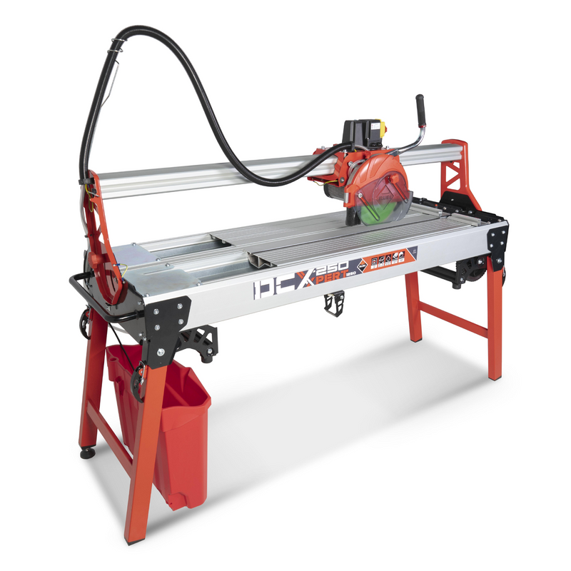 Side View of the RUBI DCX-250 XPERT Electric Tile Cutter for Ceramic, Porcelain, & natural stone
