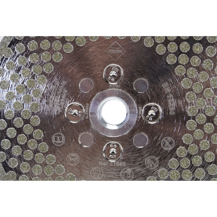 RUBI ECD Electrodeposited Diamond Blade – Cut & Roughing, close-up
