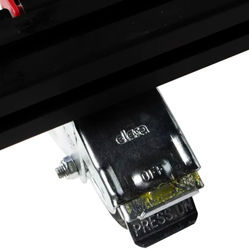 Close-up view of RUBI Slab Trolley Castor