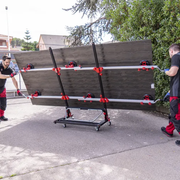 RUBI SLIM EASY TRANS PLUS Conveyor with RUBI Slab Trolley