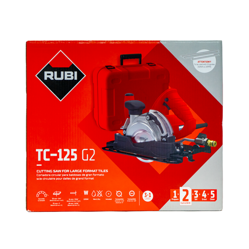 RUBI TC-125 G2 Circular Tile Saw Box.