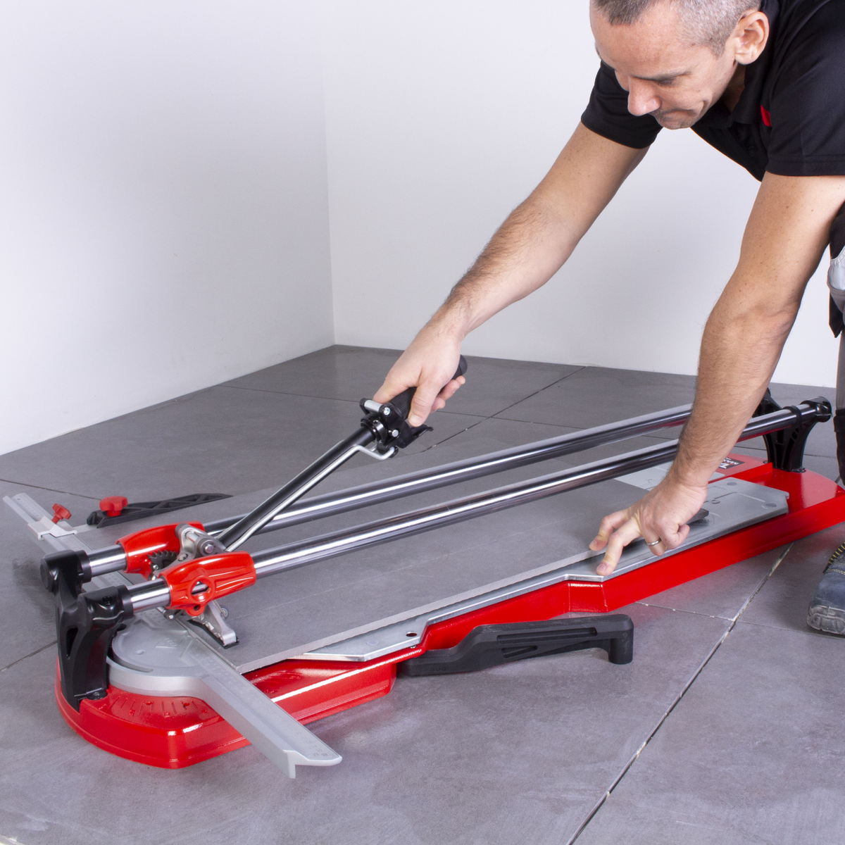 RUBI TX-MAX Professional Manual Tile Cutter for Ceramic & Porcelain, Breaking Tile