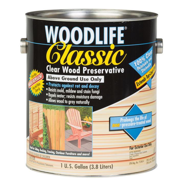 Rust-Oleum WOODLIFE Classic Clear Wood Preservative, 1 Gallon