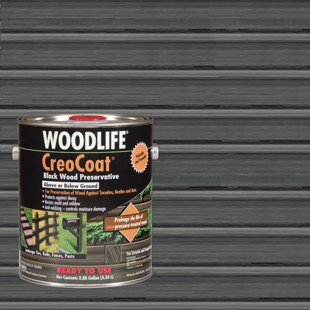 Rust-Oleum WOODLIFE CreoCoat Black Wood Preservative, 1 Gallon