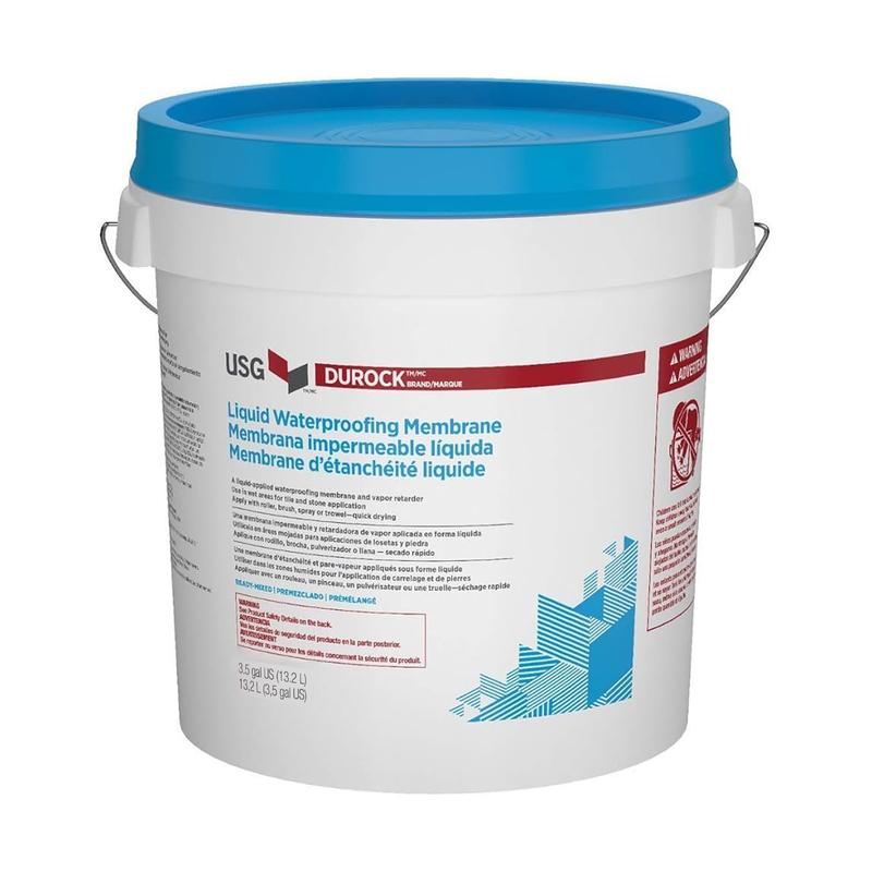 USG Durock Liquid Waterproofing & Crack Isolation Membrane, 3.5 Gallon