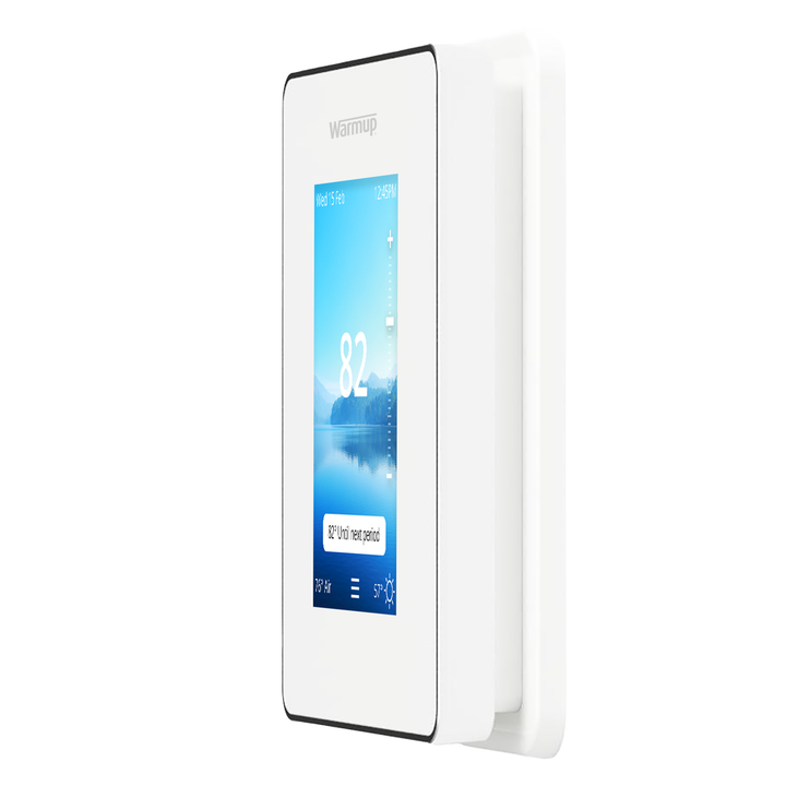 Warmup 6iE Smart WiFi Thermostat for Underfloor Heating Right Side View