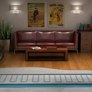 Warmup In-Slab Electric Heating Cable System Basement Render