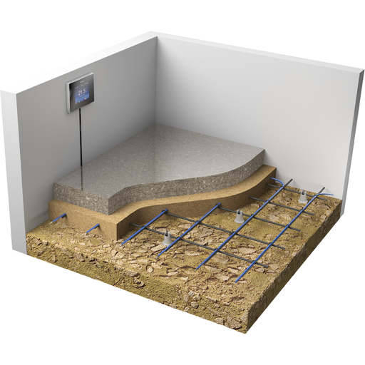 Warmup In-Slab Electric Heating Cable System Commercial Render