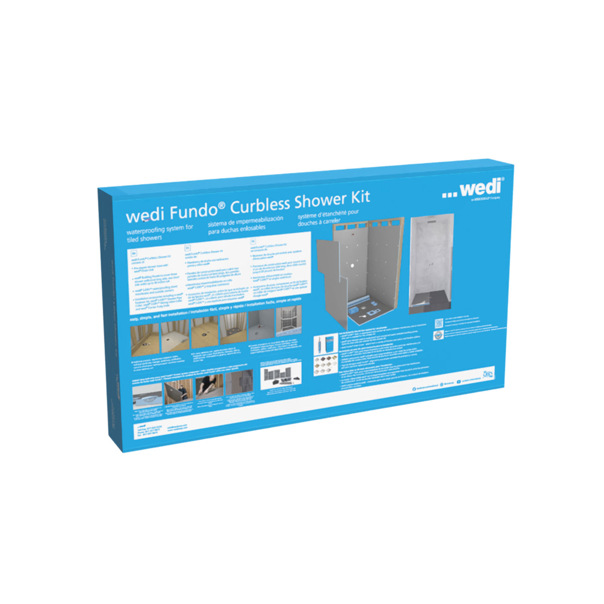 wedi Fundo Curbless Shower Kits