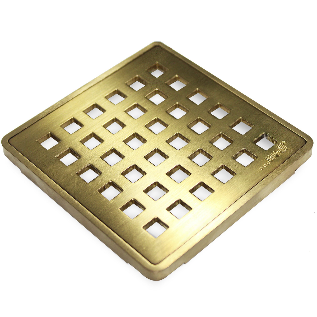 Wedi Premium Drain Cover, Brushed Brass