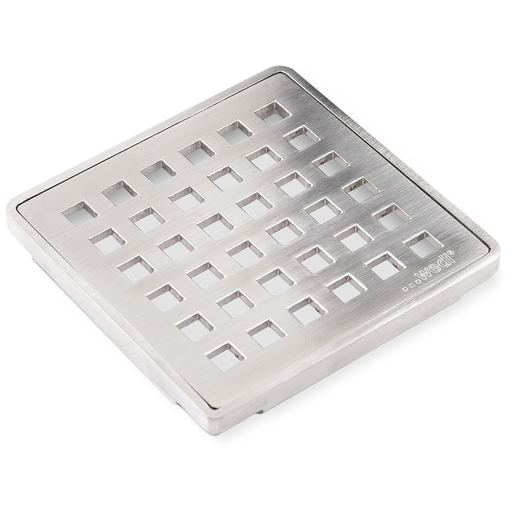 Wedi Premium Drain Cover, Brushed Stainless Steel