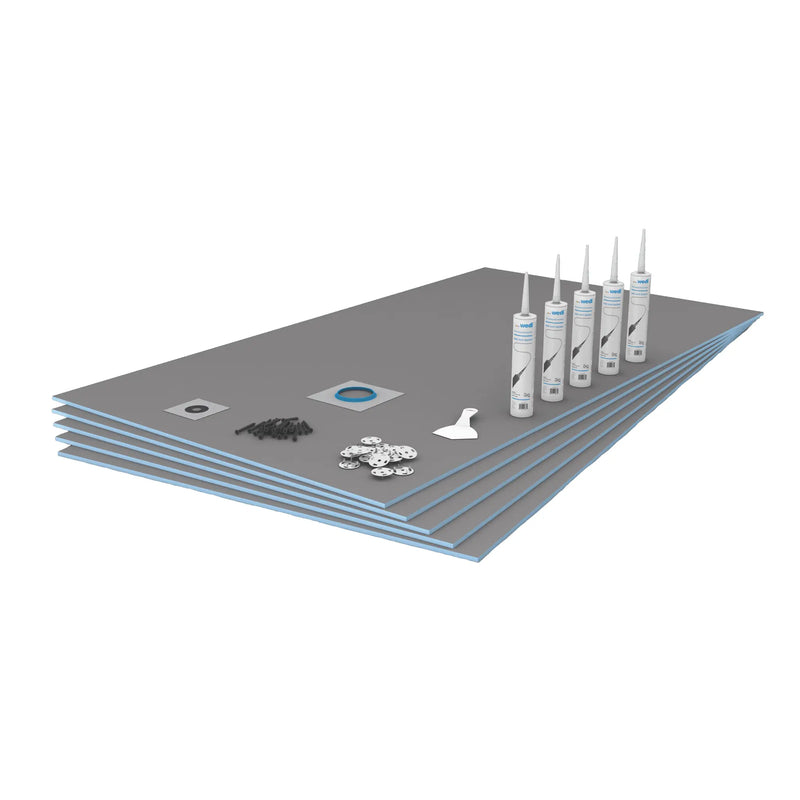 Wedi Tub & Shower Wall Kit