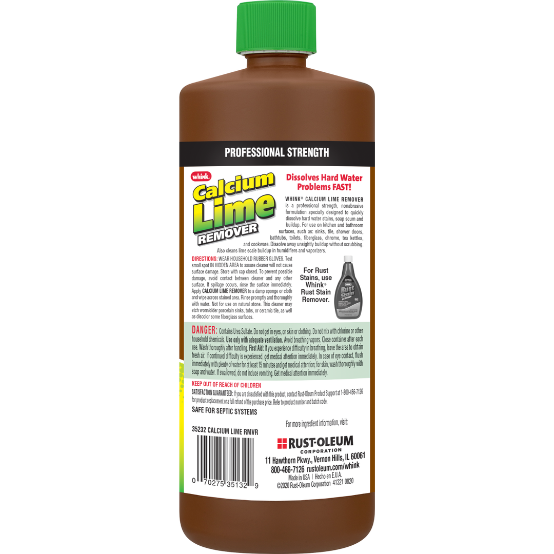 Whink Calcium Lime Remover - Effective Household Cleaner