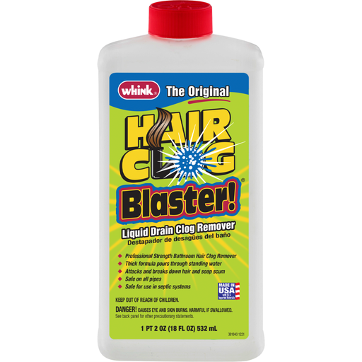 Whink Hair Clog Blaster - Fast-Acting Hair Clog Remover