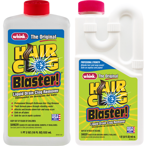 Whink Hair Clog Blaster - Fast-Acting Hair Clog Remover