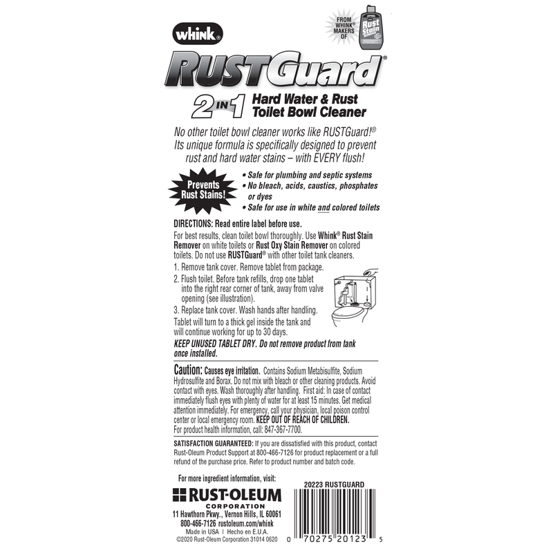 Whink RUSTGuard Tablets - Rust Stain Remover Tablets