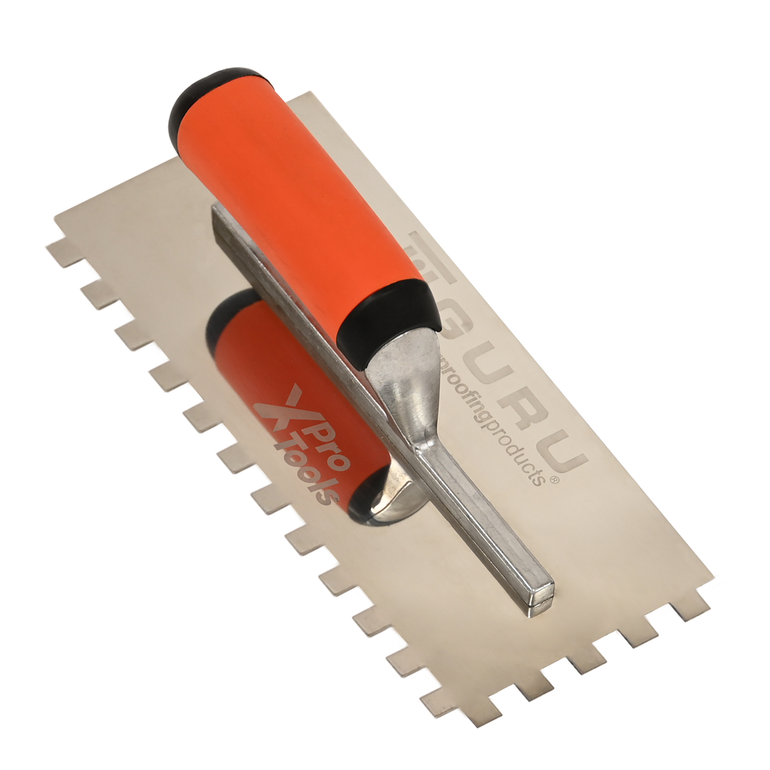 XPro Tools Square Notch Trowel, 1/4" x 1/4"
