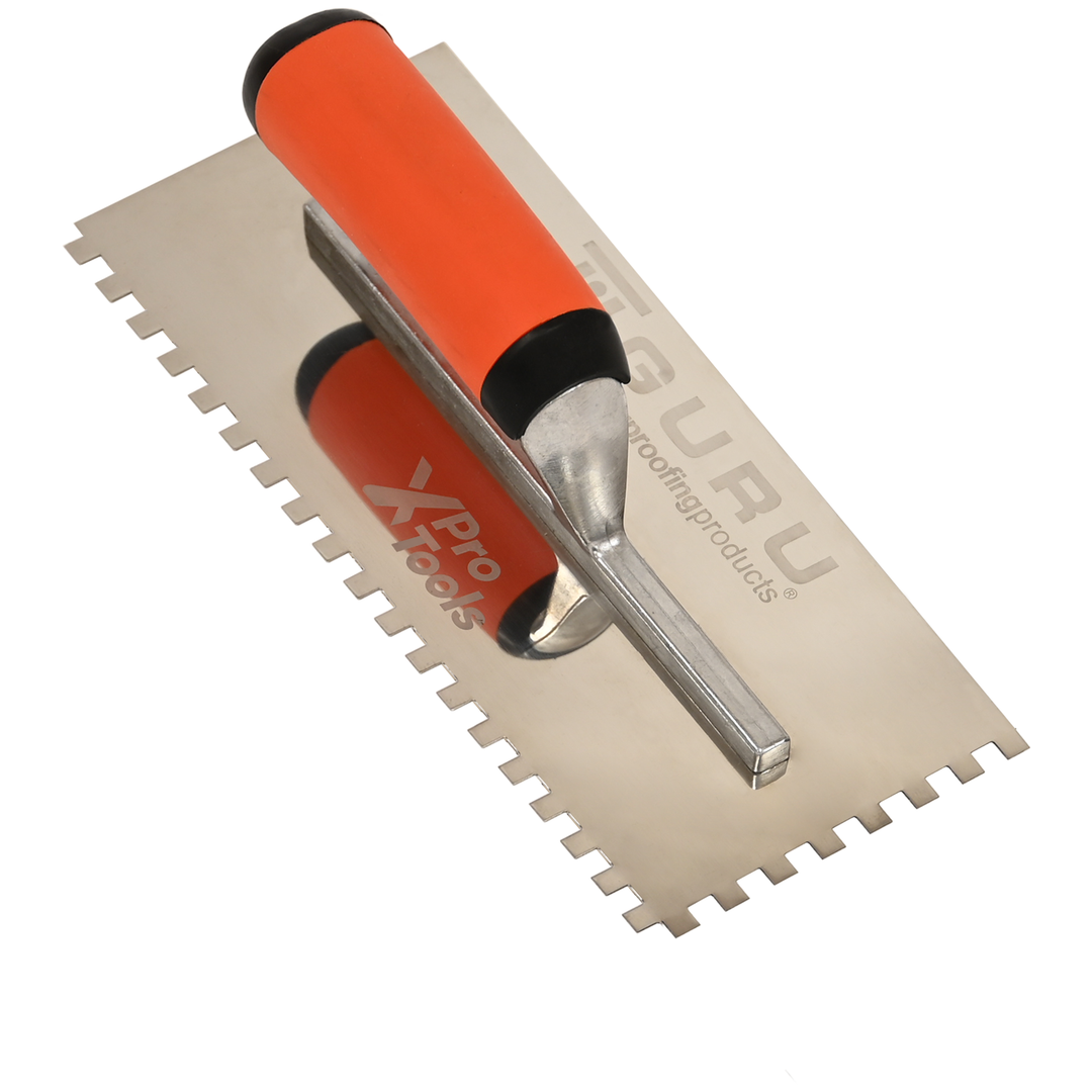 XPro Tools Square Notch Trowel, 3/16" x 3/16"
