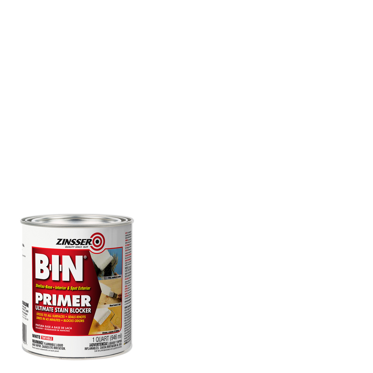  Zinsser B-I-N Shellac-Base Primer - Effective Sealing and Priming Solution