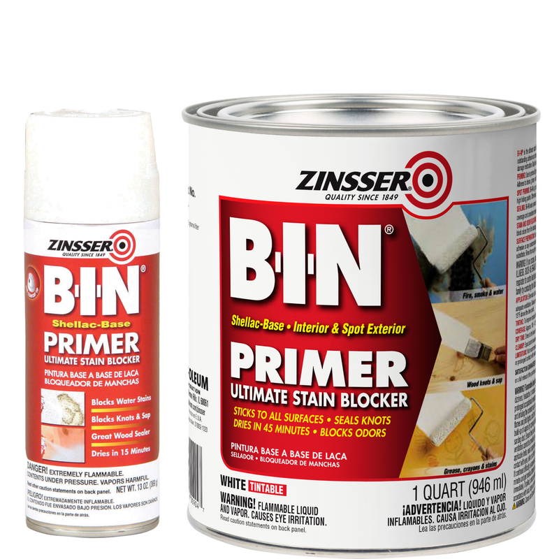  Zinsser B-I-N Shellac-Base Primer - Effective Sealing and Priming Solution