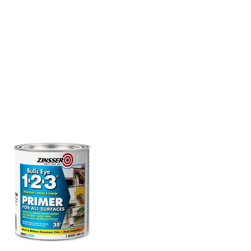 Zinsser Bulls Eye 1-2-3 Primer - High-Quality Primer for All Surfaces
