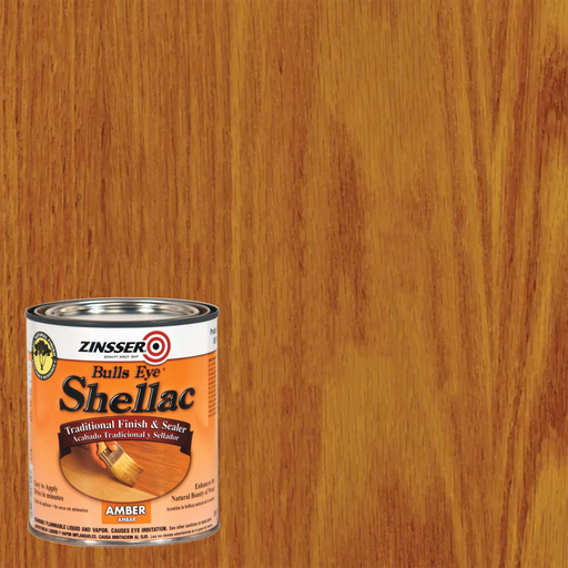 Zinsser Bulls Eye Shellac Amber - Wood Sealer and Finish