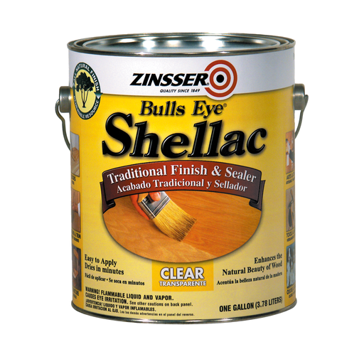 Zinsser Bulls Eye Shellac Clear - Protective clear finish for wood and more