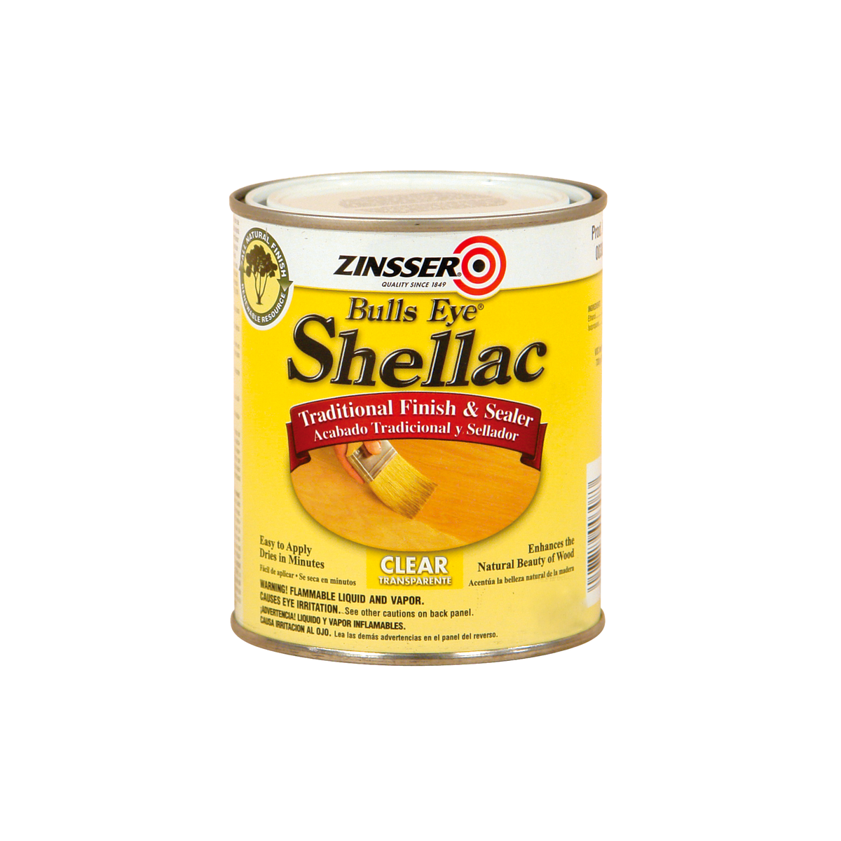 Zinsser Bulls Eye Shellac Clear - Protective clear finish for wood and more