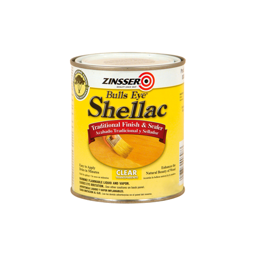 Zinsser Bulls Eye Shellac Clear - Protective clear finish for wood and more