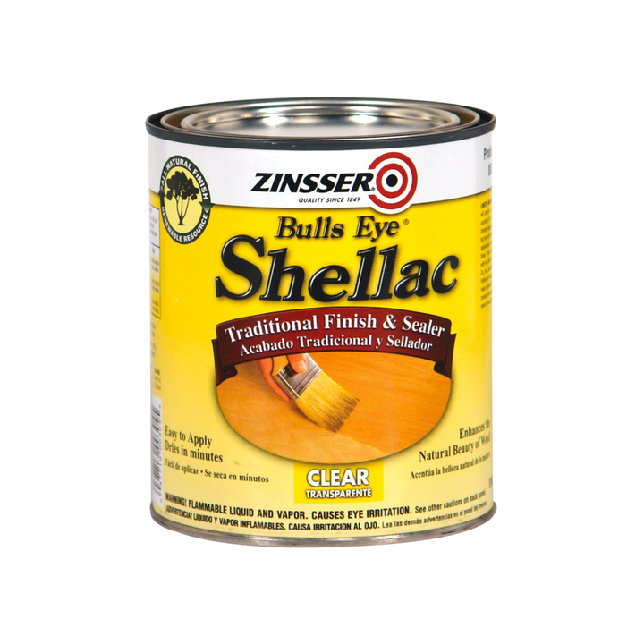 Zinsser Bulls Eye Shellac Clear - Protective clear finish for wood and more