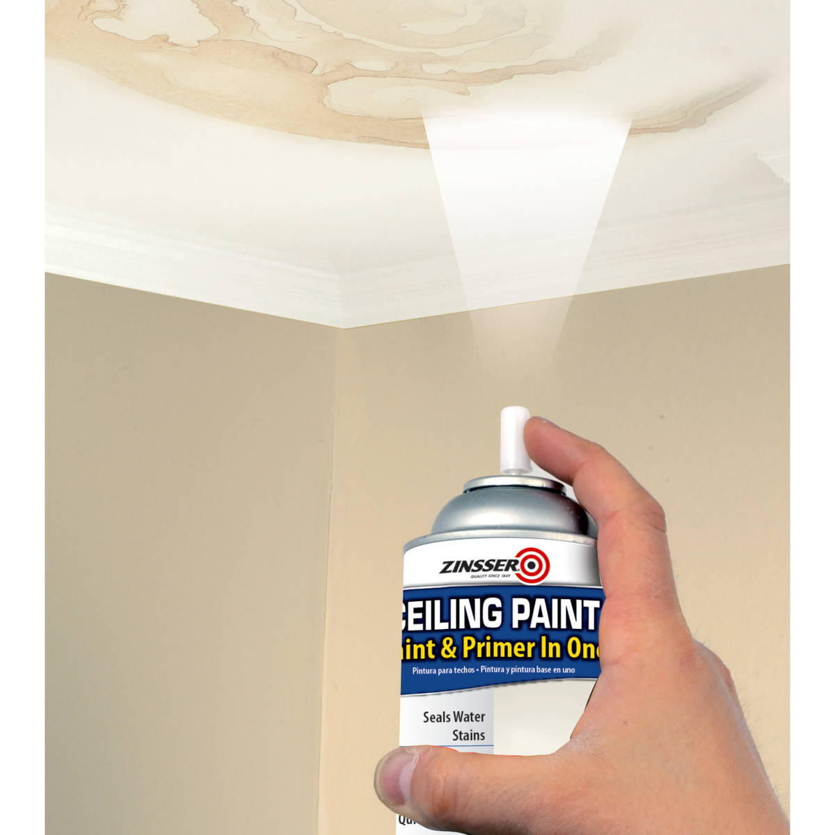 Zinsser Ceiling Paint - Paint and Primer in One, 13oz
