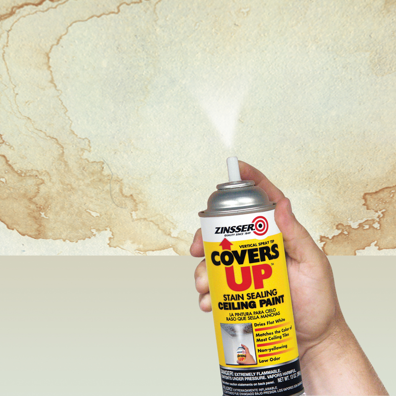 Zinsser COVERS UP Ceiling Paint & Primer In One, 13oz