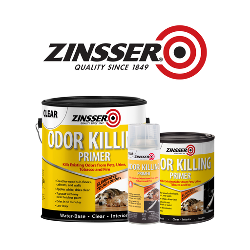 Zinsser Odor Killing Primer - Seals and blocks odors effectively