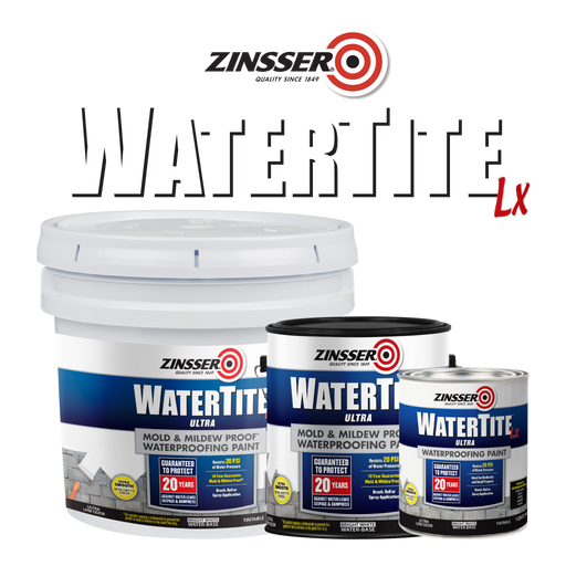  Zinsser WATERTITE-LX Ultra Mold & Mildew-Proof Waterproofing Paint