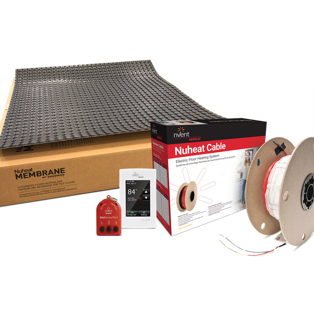 NuHeat Uncoupling Floor Heat Membrane 10.6 Ft² Sheet Heated Floors Underlayment